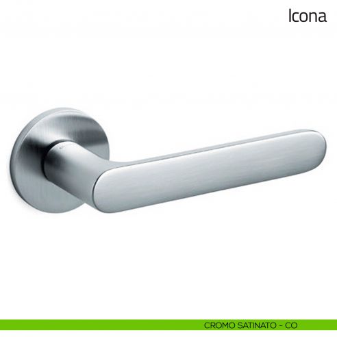 Maniglia per porta Icona Olivari cromo satinato