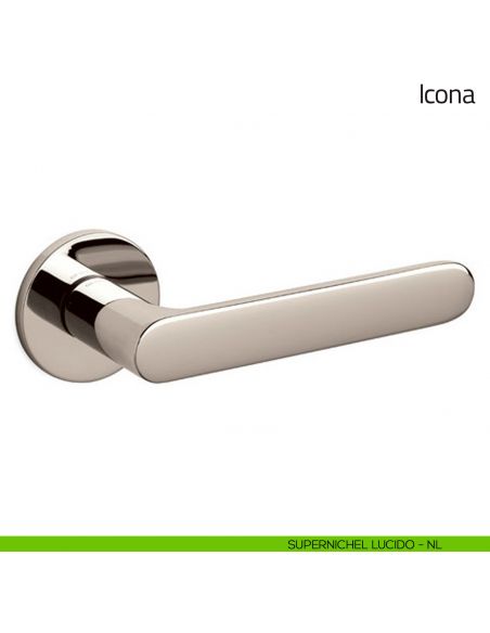 Maniglia per porta Icona Olivari supernichel lucido