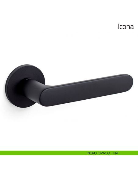 Maniglia per porta Icona Olivari nero opaco