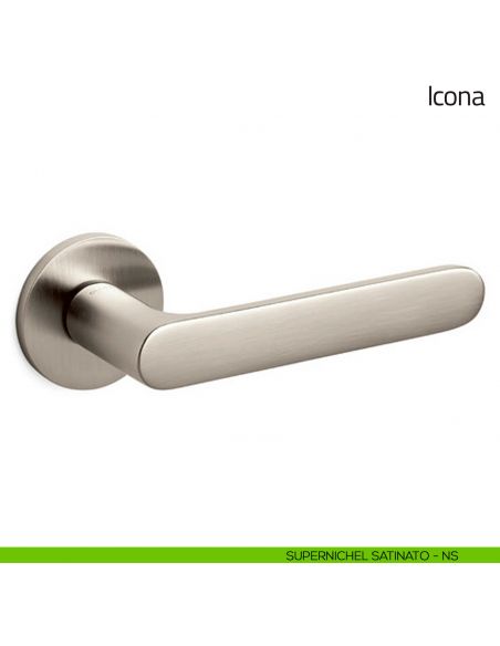 Maniglia per porta Icona Olivari supernichel satinato