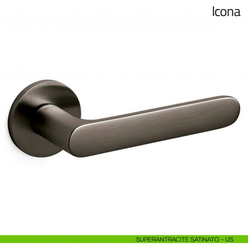 Maniglia per porta Icona Olivari superantracite satinato