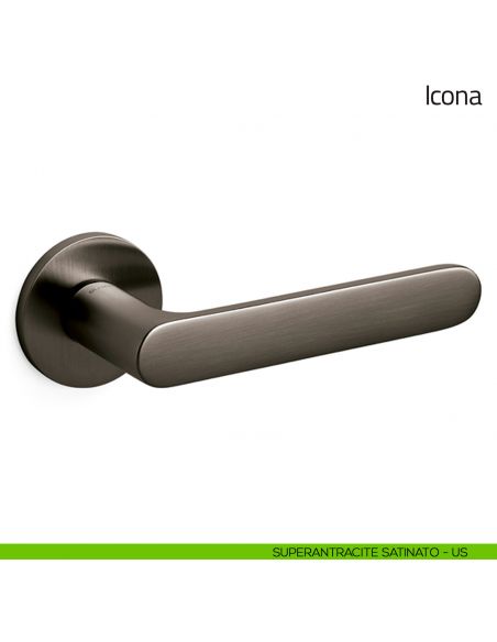 Maniglia per porta Icona Olivari superantracite satinato