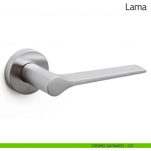 Maniglia per porta Lama Olivari cromo satinato
