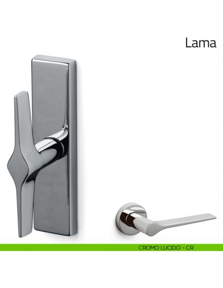Maniglia per finestra cremonese Lama Olivari cromo lucido