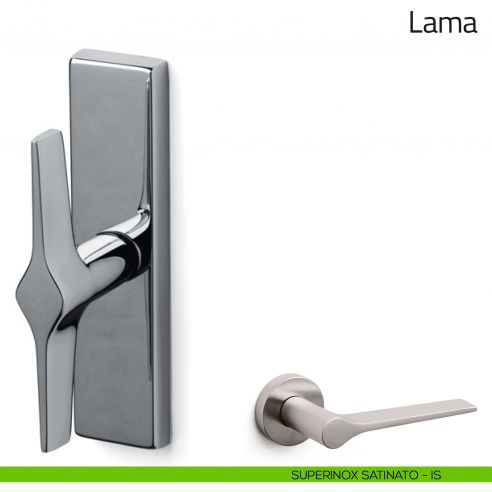 Maniglia per finestra cremonese Lama Olivari superinox satinato