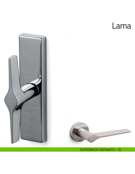 Maniglia per finestra cremonese Lama Olivari superinox satinato