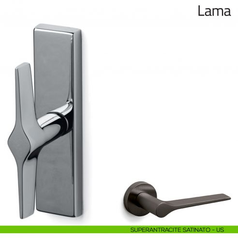 Maniglia per finestra cremonese Lama Olivari superantracite satinato