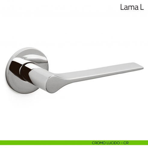 Maniglia per porta Lama L Olivari bassa cromo lucido