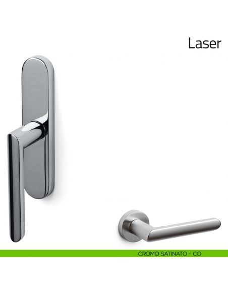 Maniglia per finestra cremonese Laser Olivari cromo satinato