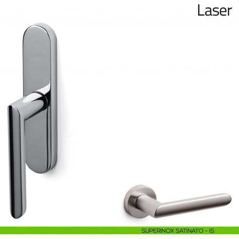 Maniglia per finestra cremonese Laser Olivari superinox satinato
