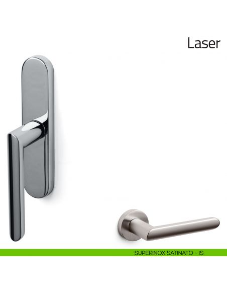 Maniglia per finestra cremonese Laser Olivari superinox satinato