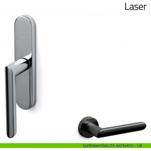 Maniglia per finestra cremonese Laser Olivari superantracite satinato