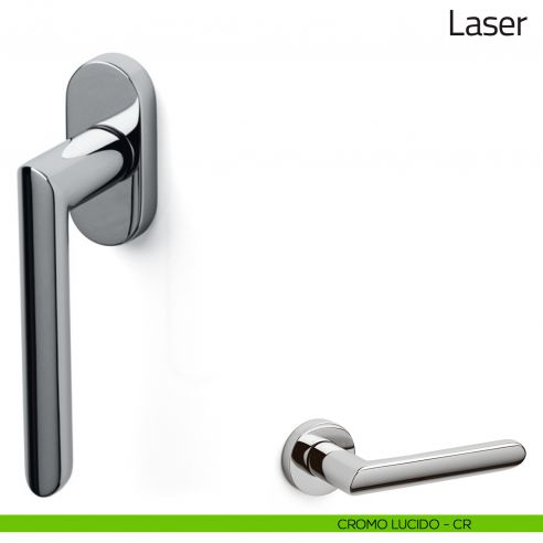 Maniglia per finestra martellina DK Laser Olivari cromo lucido