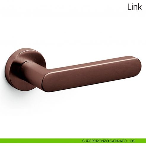Maniglia per porta Link Olivari superbronzo satinato