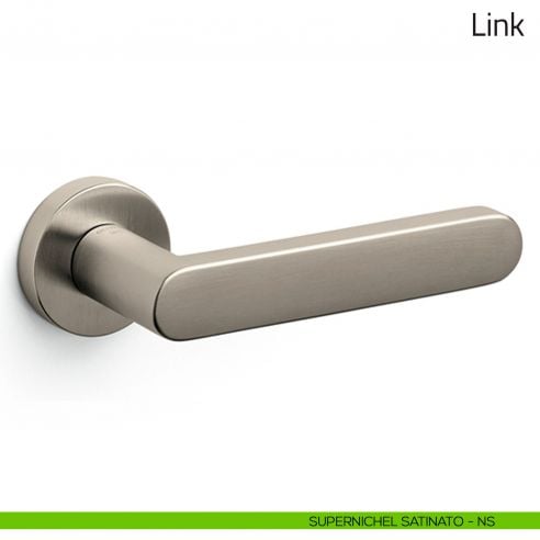 Maniglia per porta Link Olivari supernichel satinato