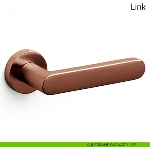 Maniglia per porta Link Olivari superrame satinato