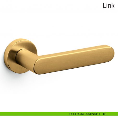 Maniglia per porta Link Olivari superoro satinato