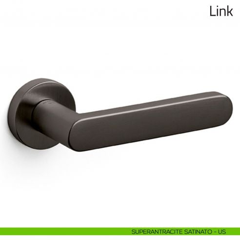 Maniglia per porta Link Olivari superantracite satinato