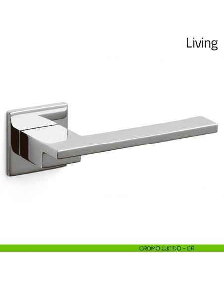 Maniglia per porta Living Olivari bassa cromo lucido