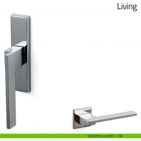 Maniglia per finestra cremonese Living Olivari cromo lucido