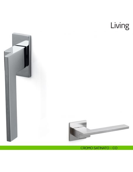 Maniglia per finestra martellina DK Living Olivari bassa cromo satinato