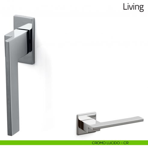 Maniglia per finestra martellina DK Living Olivari bassa cromo lucido