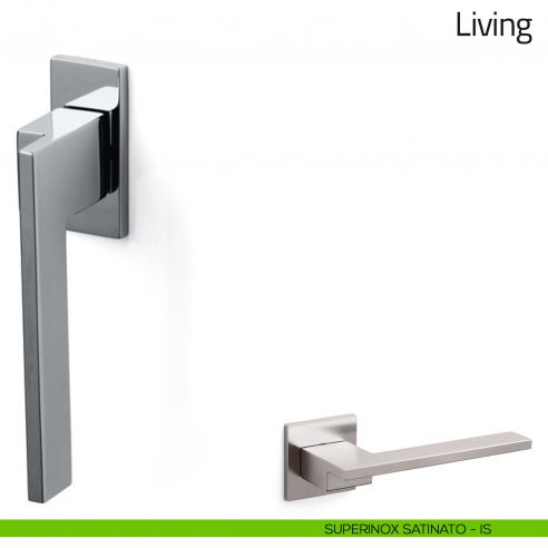 Maniglia per finestra martellina DK Living Olivari bassa superinox satinato