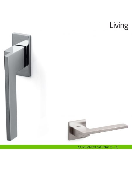 Maniglia per finestra martellina DK Living Olivari bassa superinox satinato