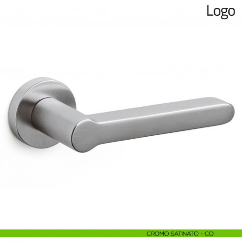 Maniglia per porta Logo Olivari cromo satinato
