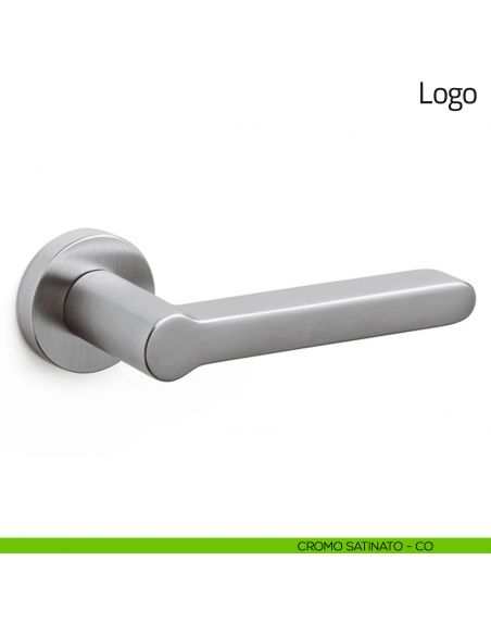 Maniglia per porta Logo Olivari cromo satinato