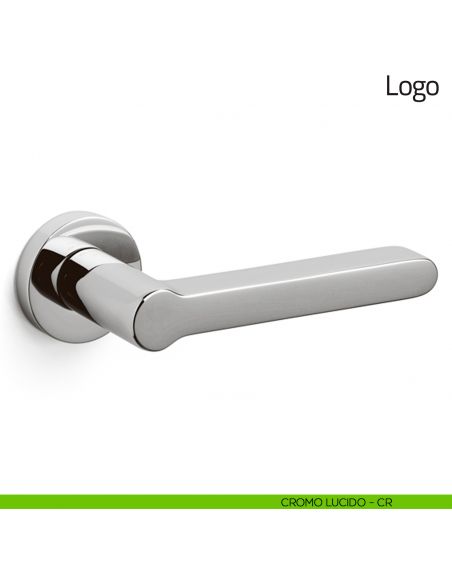 Maniglia per porta Logo Olivari cromo lucido