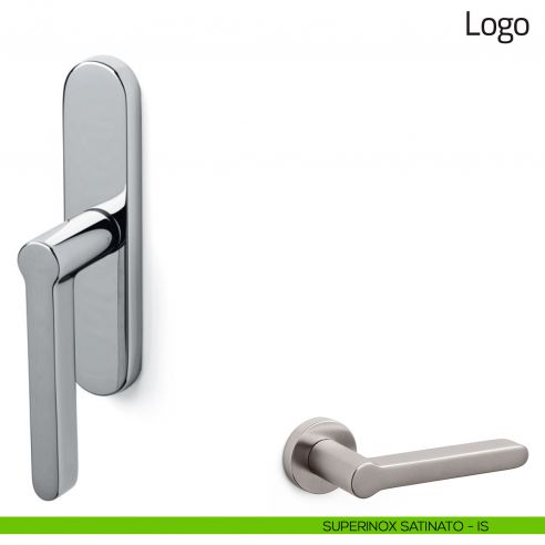 Maniglia per finestra cremonese Logo Olivari superinox satinato