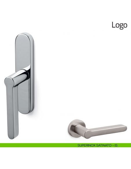 Maniglia per finestra cremonese Logo Olivari superinox satinato