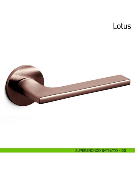 Maniglia per porta Lotus Olivari bassa superbronzo satinato