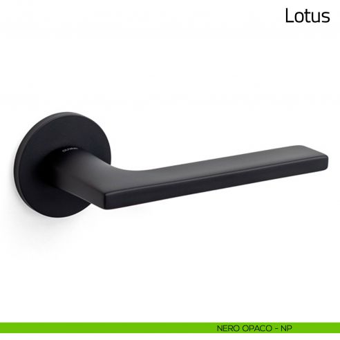 Maniglia per porta Lotus Olivari bassa nero opaco