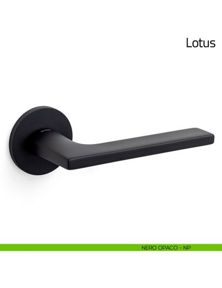 Maniglia per porta Lotus Olivari bassa nero opaco