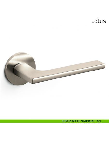 Maniglia per porta Lotus Olivari bassa supernichel satinato