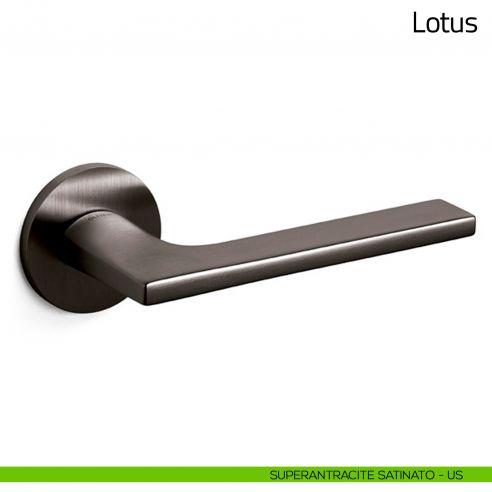 Maniglia per porta Lotus Olivari bassa superantracite satinato