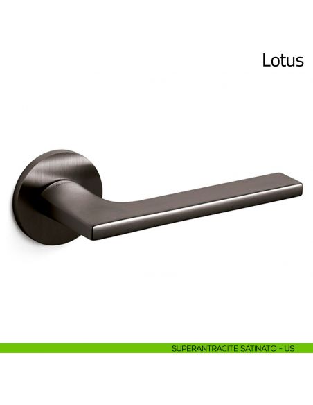 Maniglia per porta Lotus Olivari bassa superantracite satinato