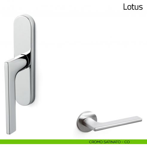 Maniglia per finestra cremonese Lotus Olivari cromo satinato