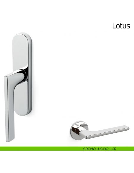 Maniglia per finestra cremonese Lotus Olivari cromo lucido
