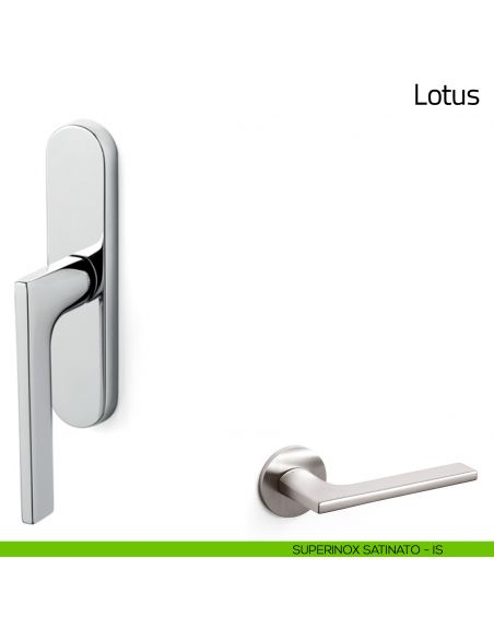 Maniglia per finestra cremonese Lotus Olivari superinox satinato