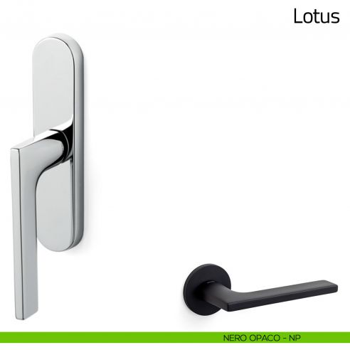Maniglia per finestra cremonese Lotus Olivari nero opaco
