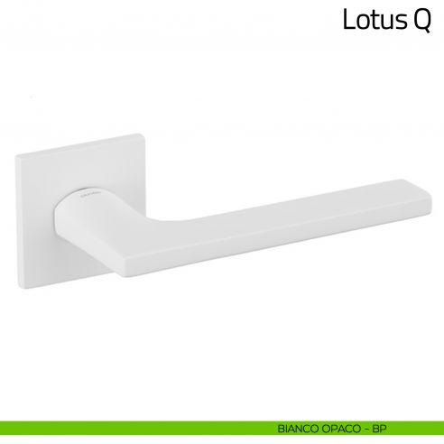 Maniglia per porta Lotus Q Olivari bassa bianco opaco