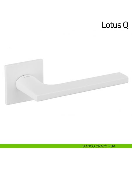 Maniglia per porta Lotus Q Olivari bassa bianco opaco