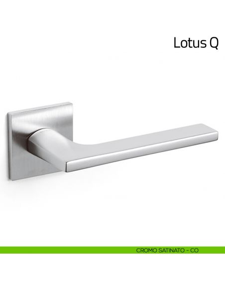Maniglia per porta Lotus Q Olivari bassa cromo satinato