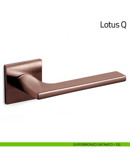 Maniglia per porta Lotus Q Olivari bassa superbronzo satinato