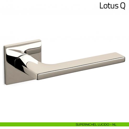 Maniglia per porta Lotus Q Olivari bassa supernichel lucido