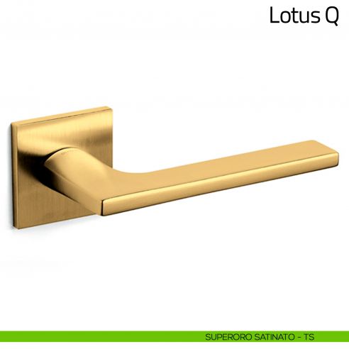 Maniglia per porta Lotus Q Olivari bassa superoro satinato