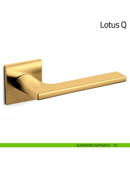 Maniglia per porta Lotus Q Olivari bassa superoro satinato